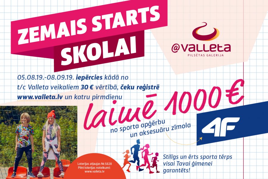 Zemais starts skolai @Valleta!